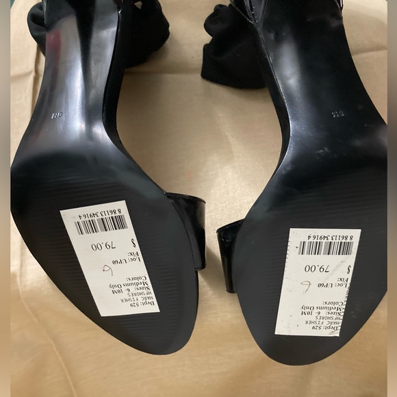 Women's MARC FISHER Ankle Wrap Open Toe Heels NWT - Picture 8 of 8